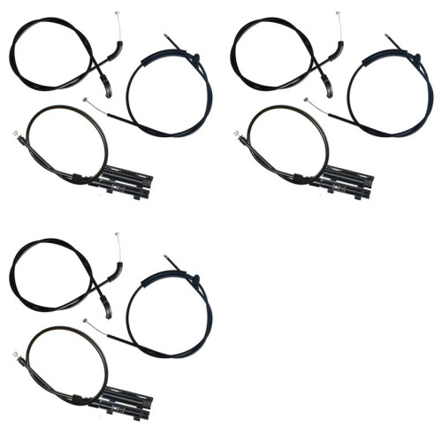 9PCS Engine Hood Release Cable Bowden Cable Kit for  E65 E66 7Er 51237197474