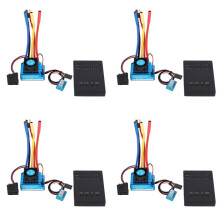 4X 1:10 Car 120A Waterproof Brushless Esc + Program Card Combination Details, for 1/10 Rc Car