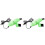 2X USB  Vacuum Cleaner Keyboard Tool PC Notebook Computer Brush Dust Removal Kit Computer Cleaning Tool, Green 1