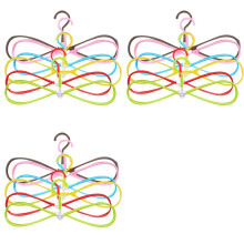 18Pcs 8-Shaped Plastic Non-Slip Hanger Space Saving Clothes Drying Rack Hanger Coat Hangers