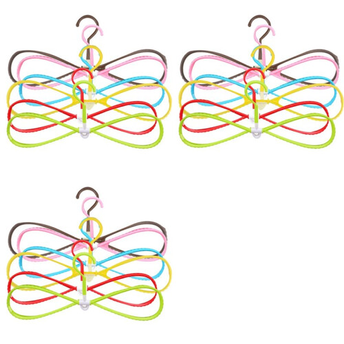 18Pcs 8-Shaped Plastic Non-Slip Hanger Space Saving Clothes Drying Rack Hanger Coat Hangers 1