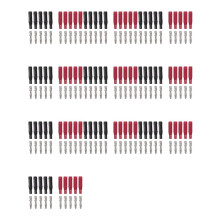 100 Pièces Séries 4Mm Fiches Banane à Souder Bricolage Fiche Banane Connecteurs Mâles Adaptateurs pour Multimètre Fils de Test Sondes