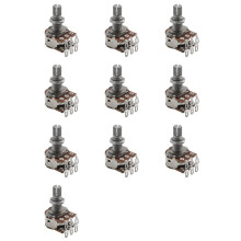 10 Pieza MN500K Potenciómetro de Balance de Mezcla Dual (POT) Interruptor de Control de Tono de Volumen de Bajo de Guitarra