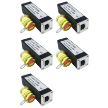 5X POE 1000M Network Protector POE 1000M Monitor Camera Surge Protector RJ45 Gigabit Ethernet Protection Device Arrester