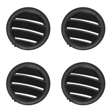 4X Dash Panel Air Outlet Round Air Conditioning Air Outlet Grille for - C-Class W204 C200 C260 Black Left