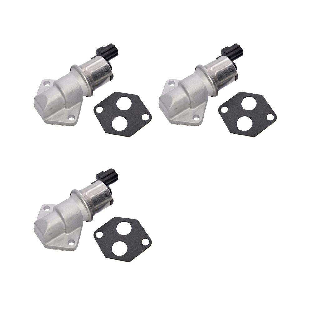 3X Idle Air Control Valve Yl8z9f715aa For 2000-2004 Escape Focus Mercury Cougar Tribute Cx1775,Yl8u9f715ca Silver/Black 6031417431723