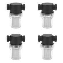 4X Biltvättfilter 1/2 Tum Inline Mesh Sil Vattenpump Bevattning Högflöde Pipeline Filter Trädgårdsarbete Inlopp Vatten