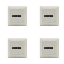 4X HM-1 Minuterie Compteur Carré Numérique 0-99999.99 Jauge 0.3W AC220-240V / 50Hz AC Compteur Horaire Compteur Horaire Blanc