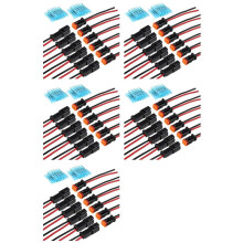 30 Pair DT 2 Pin Pigtail Kit Male Female Connector Adapter Socket Wiring Harness for LED Work Light Bar Accessories