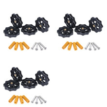 12Pcs Upgraded Hand Twist Leveling Nut Diameter 40mm + 12Pcs Hot Bed Spring + 12Pcs M4X35mm Screws for CR10 3D Printer