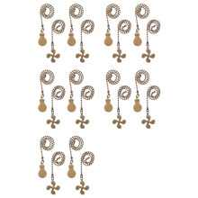 10X Ceiling Fan Pull Chain Fan Extension Chain Fan Chain Pulls Decorative 12 Inch Ceiling Fan Chain Extender Ornament B