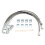 Linhas de Freio Trançadas SS Dianteiras e Traseiras para  JK  4-6 Polegadas Lift 89716 2007-2018 1