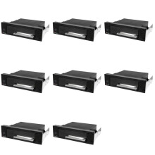 8X Universal Hot Swap Mobile Rack for 2.5 Inch or 3.5 Inch SSD/HDD, Internal Tray-Less Hard Drive Backplane Enclosure