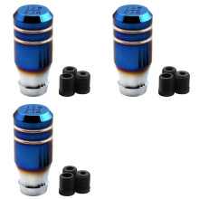 3 Set 3 Inch Burnt Universal Car 5 Speed Gear Shift Lever Manual Shifter Knob