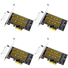 4X PCIE 4.0 to M2/M.2 Adapter M.2 SSD PCIE Adapter NVME/M2 PCIE Adapter SSD M2 to PCI-E Card M Key +B Key