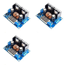 3X LED Voltmeter PWM Adjustable 4-38V to 1.25-36V Step-Down Board Module XL4016 8A 250W - Power Drop Module