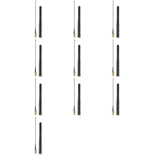 10X 900-1800MHZ Antenna 3Dbi GSM RP-SMA Plug Rubber Waterproof Lorawan Antenna + IPX to SMA Small Cable Extension