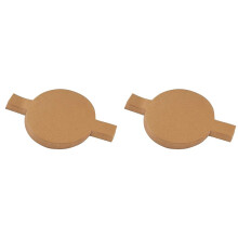 200 Stuks Voorgesneden Ronde Bakvormvoeringen, Rond, Antiaanbakpapier met Lipjes voor Het Bakken van Bruin 6 Inch