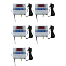 5X XH-W3002 220V Digital LED Temperature Controller 10A Thermostat Control Probe with Waterproof Sensor W3002