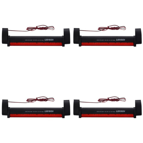4X Red 24 LED Car Vehicle Third Brake Stop Tail Light Lamp Bar  12V