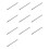 10X Double Side Scale Stainless Steel Straight Ruler Measuring Tool 50cm 1