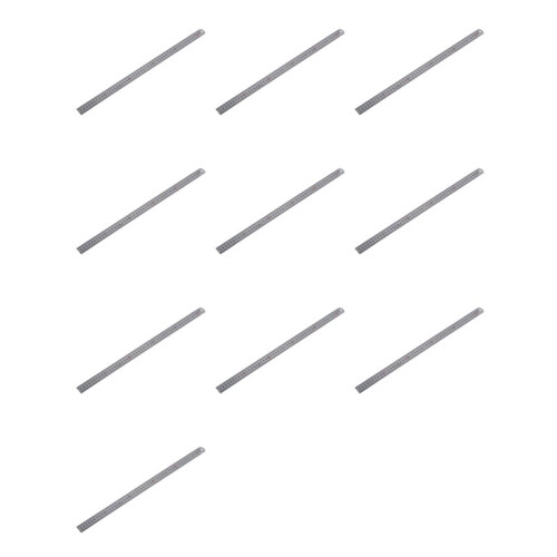 10X Double Side Scale Stainless Steel Straight Ruler Measuring Tool 50cm