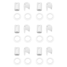 6X Plastic Shell Screw Type E14 Bulb Light Lamp Holder Socket AC 250V 2A