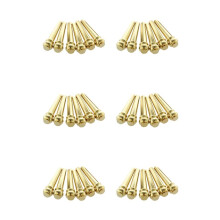 Metal Acoustic Guitar Bridge Pins 36pcs Brass Guitar Strings Fixed Cone String Pins String Nails