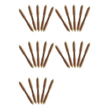 M8 X 70mm Double Ended Wood to Wood Furniture Fixing Dowel Screw 25Pcs