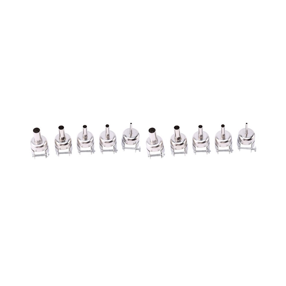 10 Pcs Hot Air-Gun Nozzle Universal Gun Nozzle For 850 852D 898 858 Soldering Station Attachments 4713241501446