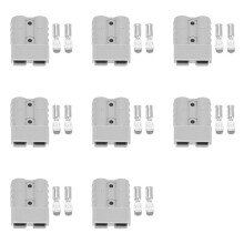8X voor Anderson Style-Stekkerconnectoren 50A 600V 6-12AWG AC/ Elektrisch Gereedschap voor 6AWG Vergulde Massieve Terminalsstekkers Grijs
