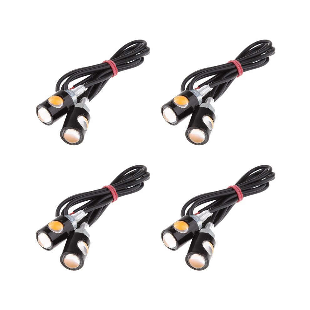 8X Turn Signal For Motorcycles Turn Signal Motorcycle Turn Signal 12V Universal Indicator Light/Amber 4711226554425