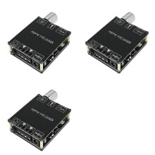 3pcs 2X50W 5.0 Power Amplifier Class D Audio 10W-200W HiFi Stereo Wireless Music Player USB Sound Card