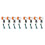 8PCs Motorcycle Turn Signals Amber Lights LED Indicator for 1