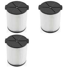3X Vf4000 Filtros para Ridgid Adecuado para Ridgid Aspiradora para Seco/Húmedo Estándar