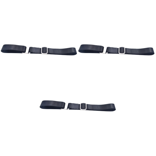 3Pièces Ceintures Chemise Lock Élastique Noir Résistant 2