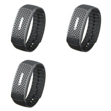 3X Ultraschall Mückenschutz Armband USB Wiederaufladbares Anti Mückenschutz Armband für Erwachsene und Kinder Schwarz