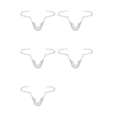 5X Matte Silver Steering Wheel Trim Strip Decorate Sticker for Sail 3 2015-2017