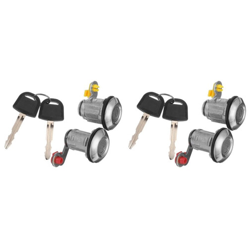 2 Set Front Left Right Door Lock  & Keys for  L200 Pick  2001 2002 2003 2004 2005 1