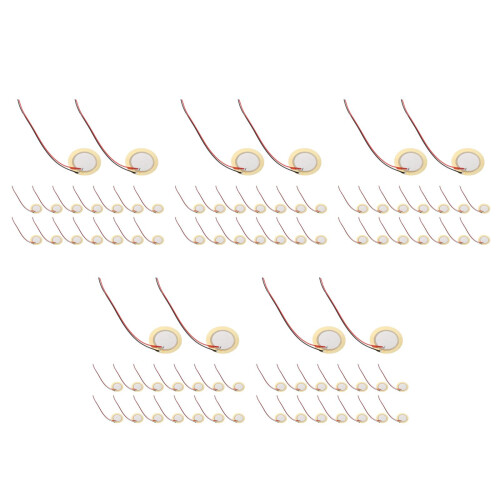 175Stk Kupfer Piezo Buzzer Sensor Für Gitarre Mit Draht, Multicolor 1
