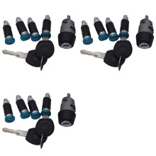 3 Set Ignition 12 Door Lock 6 Keys 701837205 for T4 Caravelle MK IV 1990-2003 Transporter Double Barn