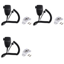 3X para Walkie Talkie GM300 GM950 Altavoz Micrófono Radio Micrófono de Mano