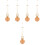 5Pièces Pendule Murale Métal Marron Pour Réparation 3