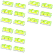 18 Pièces Niveau à Bulle 10X10X29Mm Niveaux Carrés pour Cadres Muraux Art Affiche Photo Suspendu RV Trépied Mesure