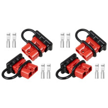 4 Stuks Snelkoppeling voor Accu'S 2-4 AWG, Startkabelstekker, Vlamvertragend, voor Anderson-Type Stekker, Snelkoppeling 50A