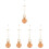 5Pièces Pendule Murale Métal Marron Pour Réparation 4