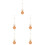 5Pièces Pendule Murale Métal Marron Pour Réparation 5