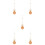 5Pièces Pendule Murale Métal Marron Pour Réparation 7