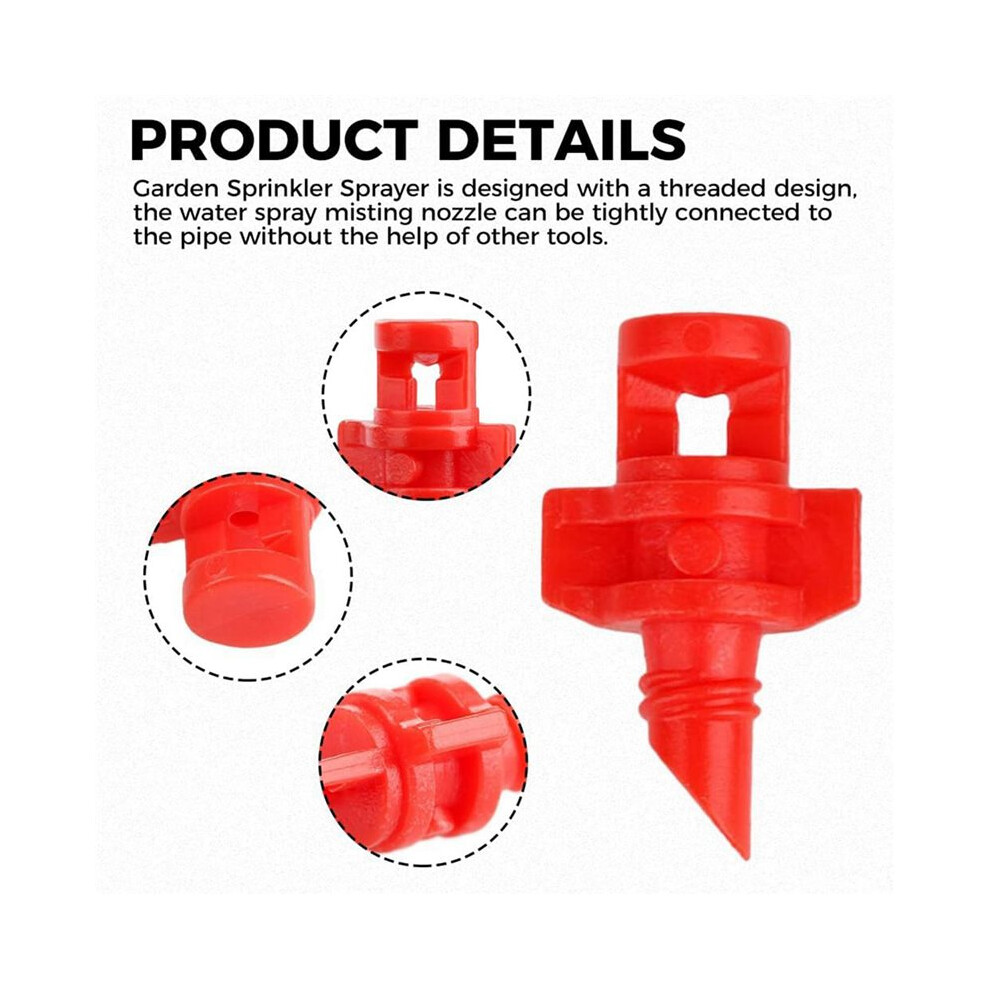 Istovo 800Pcs 360 Degree Misting Nozzle Irrigation,Sprinklers Sprayer For Garden Irrigation System, Sprayer Automizing Drippers