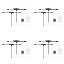 4X Gemini 2.4G/915Mhz Dual ELRS Diversity Ontvanger 100mW IPEX-1 Connector voor FPV RC Long Range Drone Quadcopter
